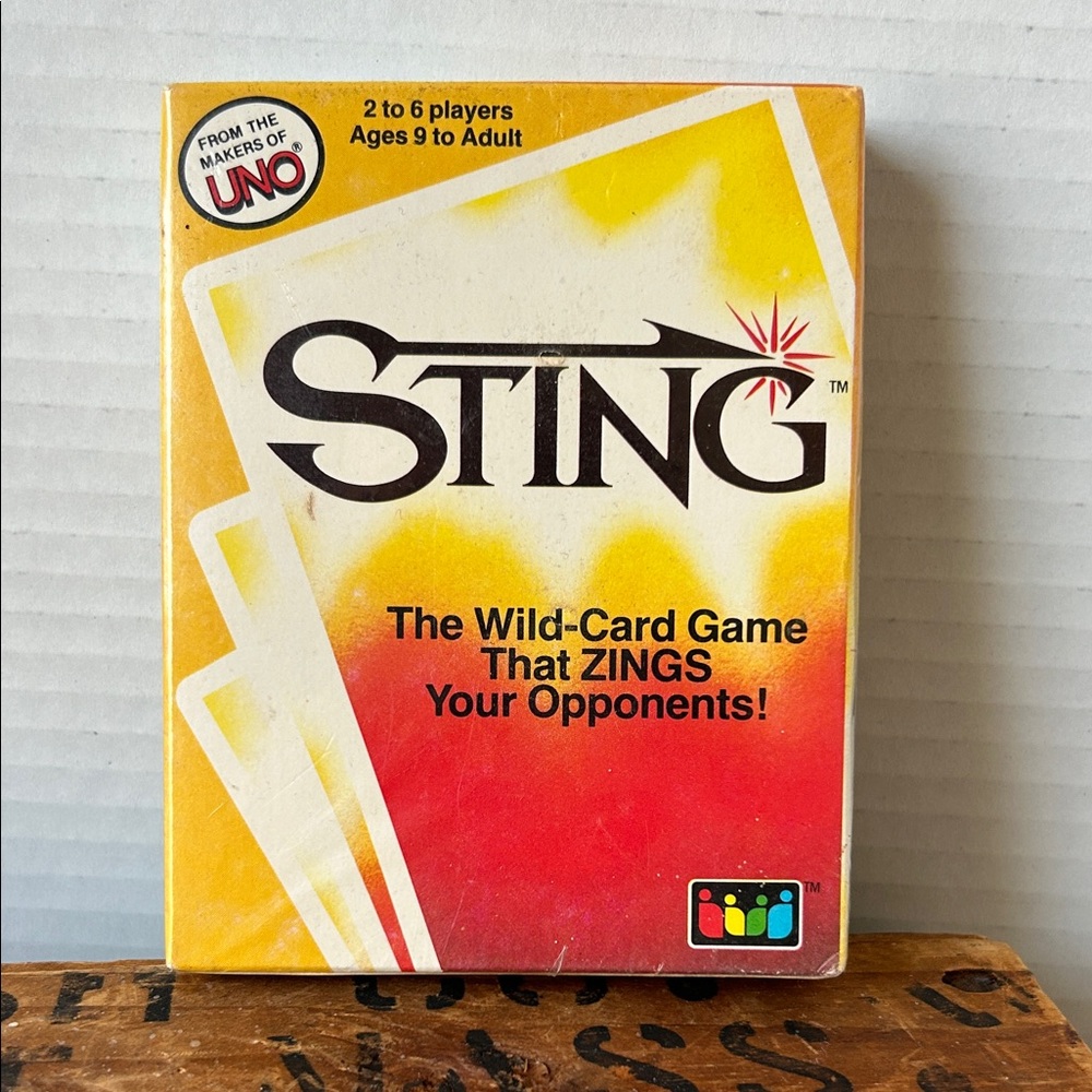 Sting Card Game by - Vintage 1984 sealed in package NOS